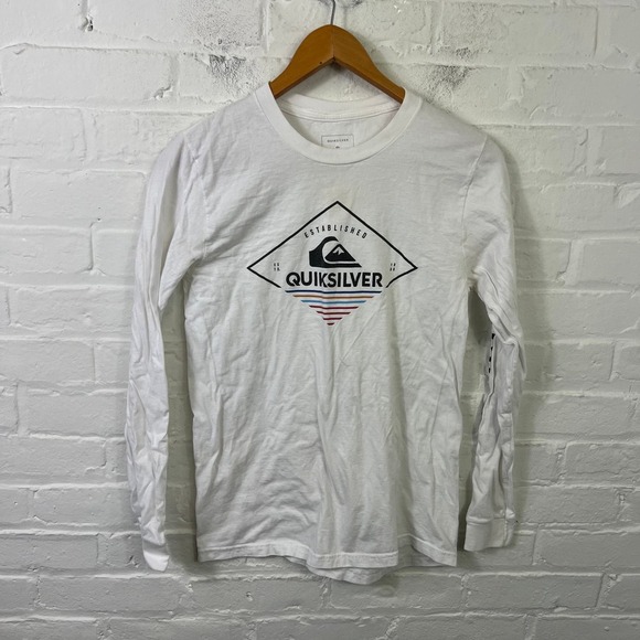 Quiksilver Women's Crewneck T-Shirt Pullover Short Sleeve White Size Small - Picture 1 of 4